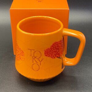Starbucks Reserve Roastery Tokyo Microblend Pleated Mug Autumn Orange 355ml New